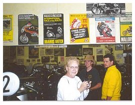 Mom, Kim and Mark in the TT museum